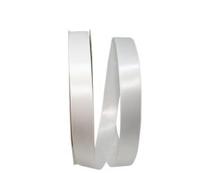 Reliant Ribbon Double Face Satin Allure Dfs Ribbon, 7/8 Inch X 100 Yards, White