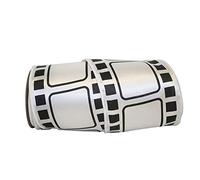 Reliant Ribbon Dyna Movie Film Wired Edge Ribbon, 4 Inch X 10 Yards, White/Black
