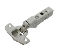 Reliapart 110° Cabinet Door Hinge with Integrated Soft-Close, Half Overlay, Nickel Plated Compatible for Universal Cup 35 mm TH-Drilling 52 x 5.5 mm for Screwing On 9071206