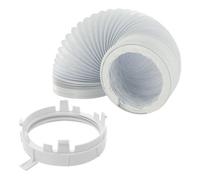 Reliapart 2M Vent Hose With Ring Nut For Aeg Electrolux Tricity Bendix Zanussi