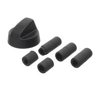 Reliapart Black Control Knob With Five Adapters for Belling, Stoves Ovens