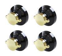 Reliapart Black & Gold Control Knob 081880333 For Stoves, Belling, New World 800, 1000, Diplomat ADP5000 Series - Pack of 4