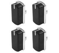 Reliapart Cooker Control Knob (4 Pack) Compatible for Belling 444440 Series, 444442, 444443, 444449, FSE60D, FSE60i, FSI60M Silver Finish 083240904 Oven Hob Selector Replacement