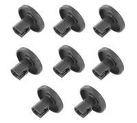 Reliapart Dark Grey Lower Basket Wheel (8 Pack) Compatible for M-System MVW680 MVW681 Dishwasher Lower Rack Runner 50286965004 Replacement Wheel Set for Smooth Glide