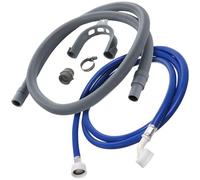 Reliapart Drain Hose & Cold Fill Hose Extension Kit for Bosch, Neff, Siemens Washing Machines & Dishwashers 2.5m Length 19mm & 22mm Universal Fitting Replacement Kit