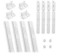 Reliapart Integrated Fridge Freezer Door Sliding Bracket Fixing Kit (4 Pack) Compatible for Whirlpool Bauknecht Ikea KitchenAid Amana Built In Appliances 331019131 Universal Mounting Rails