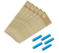 Reliapart Paper Vacuum Dust Collection Bags (5 Pack) + 5 Fresheners Compatible for Sebo 350 Evolution with Freshener Add-Ons 56703868 Replacement Disposable Bag Set