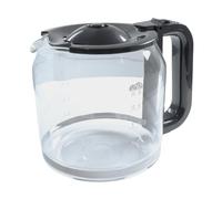 Reliapart Replacement Coffee Machine Glass Carafe Jug with Lid Compatible for De’Longhi ICM15210 ICM15210.1 Series 1.25L Ergonomic Handle Drip-Free Spout Heat-Resistant Construction SX1043