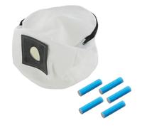 Reliapart Reusable Zip-Closing Cloth Dust Bag (5 Pack) + 5 Fresheners for Numatic Henry, Hetty, James, Basil, David 305 mm Fit 604133 Long-Lasting Filtration Bag