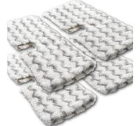 Reliapart Steam Mop Microfibre Pads (4 Pack) Compatible for Shark Klik n Flip S6001 S6003 S6005 Series Double-Sided Rectangular Covers for Hard Floors S6001UK S6003UK S6005UK hard floor steam mop pads