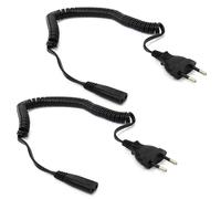 Reliapart Universal 2-Pin Continental Style for Braun Shaver Lead - Pack of 2