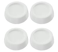 RELIAPART Universal Anti Vibration Rubber Feet Pads Stacking Kit for All Brands Washing Machine and Tumble Dryers (White, Pack of 4, 64mm x 57mm x 45mm)