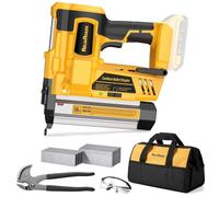 ReliaRoads 2" Cordless Brad Nailer, 18GA Nail Gun Battery Powered Compatible with DeWalt 20V MAX Battery, Electric Nailer Stapler with Nails Puller, Toolbag, 1600 Staples and Nails(No Battery)
