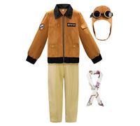 ReliBeauty Pilot Costume Children's Boy with Hat Sharp, 140
