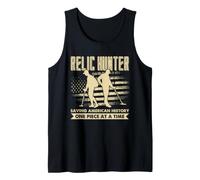 Relic Hunter Metal Detecting American History Detectorist Tank Top