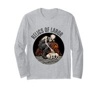 Relic Labor Construction Worker Dog HVAC Steel Builder Death Long Sleeve T-Shirt