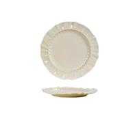 Relief ceramic dishes household simple tableware -8.5-inch shallow plate cloud room