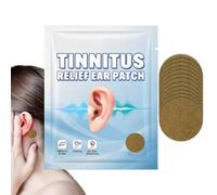 Relief Patches - Noise Reduction Sticker, Ear Ringing, Breathable Adhesive Fabric, Soothing Tension Comfort Support, Wellness Health Category, Twelve Count Tan Round Shape Sleeping Travel