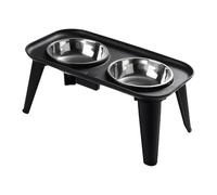 Relief Raised Dog Bowl, Stainless Steel Feeder for Large Dogs, Raised Bowl for Home