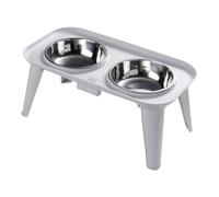 Relief Raised Dog Bowl, Stainless Steel Feeder for Large Dogs, Raised Bowl for Home