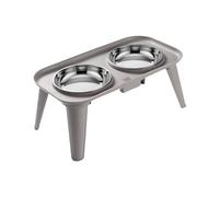 Relief Raised Dog Bowl, Stainless Steel Feeder for Large Dogs, Raised Bowl for Home