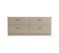 Relief Relief low dresser with base 123x46.6 cm beige
