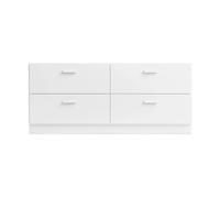 Relief Relief low dresser with base 123x46.6 cm white