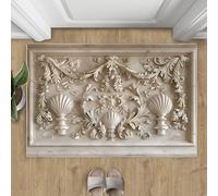 Relief Rug, Classical Patterns Rugs for Bedroom - Ancient Rome Area Rug, Mat Soft Washable Non Slip Indoor Mats 60x90cm