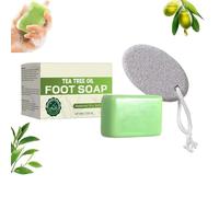 Relief Soap Bar with Foaming Net And Pumice Stone, 2025 Upgraded Tea Tree Oil Soap, Natural Soaps for Healthy Skin, Herbal Cleansing Soaps, Odor Control & Daily Refreshing Cleanse (1)
