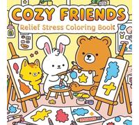 Relief Stress Coloring Book: Stress Relief Book Coloring Bold and Easy Coloring Pages for Adults and Kids with Simple Big Designs Featuring Cute ... 95 Pages, 8.5 x 8.5 Inches / 21.59 x 21.59 cm
