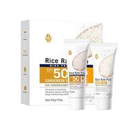 Relief Sun Rice Probiotics Sunscreen Set, Rice Pulp SPF50+ P Sunscreen + Rice Pulp Moist Gel, Nourishing Formula with Rice Extract, Rice Sun Protection Sunscreen Lotion with UVA/UVB Protection