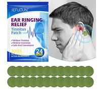 Relief Tinnitus Ear Patch, Tinnitus Treatment, 24 Pcs Relieve Insomnia Ear Care Patches, Ear Pain Easy Stick Ear Health Care Patch for Soothing Ear Pain, Itchiness, Health Care Improve Listening