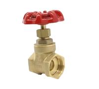 Relief Valves REDUCING Valve 1/2inch Brass Manual Gate Valves Two Way Female Thread Gate Valve with Yellow Steel Handle Wheel