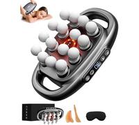 Relief Wave Pro 3 Massager by Zevessa, Reliefwave Pro 3.0, 16 Head Massage Gun Deep Tissue with Heat, 3 Modes & 30 Intensities, 4X Faster Relief, Delivering Full-Body Relief in Just Minutes (Black)