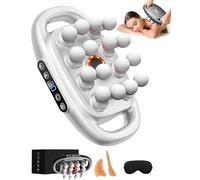 Relief Wave Pro 3 Massager by Zevessa, Reliefwave Pro 3.0, 16 Head Massage Gun Deep Tissue with Heat, 3 Modes & 30 Intensities, 4X Faster Relief, Delivering Full-Body Relief in Just Minutes (White)
