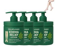 Relieflogix Edema Relief Lotion, Relieflogix Advanced Fluid Ease Leg Therapy Cream, Natural Herbal Massage Cream, Effectively Improve Leg Discomfort, for All Skin Types (4)
