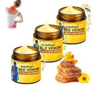 Relieflogix, Relieflogix Bee Venom-Infused Relief For Bones & Joints, Extra Strength Daily Comfort Support For Joints & Muscles, For Neck, Back, Knees (3PCS)