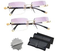 Relieflogix - The Glasses That Change Everything, Relieflogix Auto Focus Glasses, Automatic Adjustment Eye Glass, Automatic Zoom Reading Eyeglasses with Anti Blue Light for Driving, Reading (2PCS)