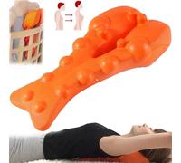 Relieflylab Trapezius Stretcher,Neck and Shoulder Relaxer with Upper Back Massage Point,Therapoint Neck Stretcher,Trapezius Stretcher, Relieve Upper Back Pain (Orange)