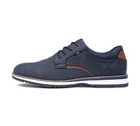 Relife Alfie Mens Navy Lace Up Wide Fit Shoe - Size 9 - Blue
