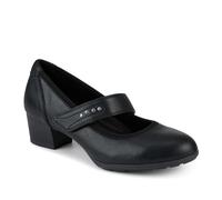 Relife Block Heel Touch Fasten Mary Janes - Black Size 5