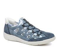 Relife Wide Fit Bungee Lace Slip On Shoes - Blue Size 5