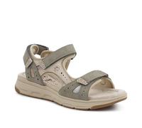 Relife Wide-Fit Shock-Absorbing Sandals - Khaki Size 7