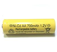 RELIGHTABLE 700mah AA NiCd 1.2v Rechargeable Batteries Garden Solar Ni-Cd Light LED S (Pack of 12)