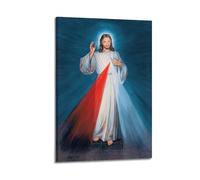 Religion Art Christian Jesus Merciful Image Decorative Painting Canvas Wall Posters And Modern Family Bedroom Decor 16x24inch(40x60cm)