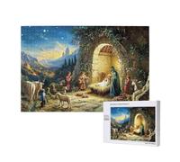 Religion Jigsaw Puzzles for Adults 500, Jesus Puzzles for Adults Wooden, Funny/Difficult/Impossible/Challenging Decompression Games, As a Birthday and Holiday Decor Gift for Women and Men M-334