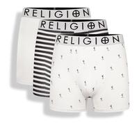 Religion - Mens 'RGN15' Premium Essential 3 Pack Designer Boxer Shorts, Multipack Underwear Gift Set (L, Assorted)