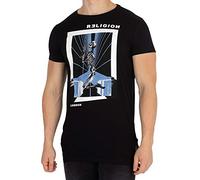 Religion Men's Tron T-Shirt, Black, M