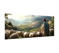 Religion Paint by Numbers Adults with Framed,Easy Landscape Painting by Number for Children,DIY Canvas Wall Art Acrylic Oil Paintings Art Kits Crafts,Home Room Decor,Gifts for Women,60x120 cm,d653k