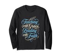 Religion Teacher Teaching Grace Leading Faith Sunday School Long Sleeve T-Shirt